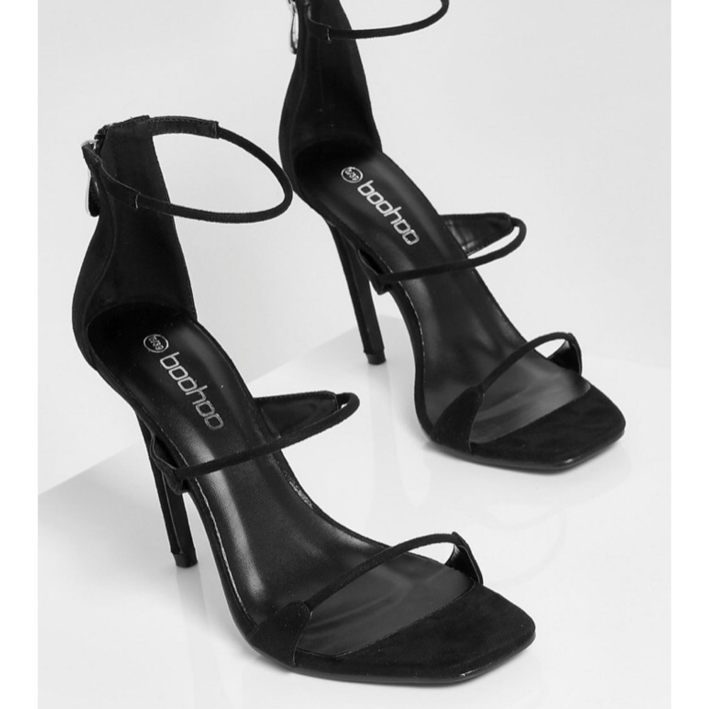 Strap Square Toe Stiletto heels